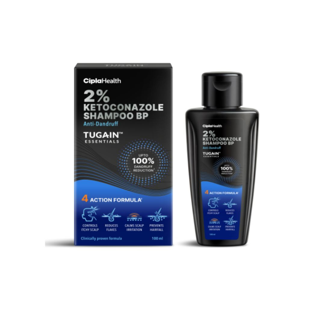 Tugain Essentials 2% Ketoconazole Anti Dandruff Shampoo