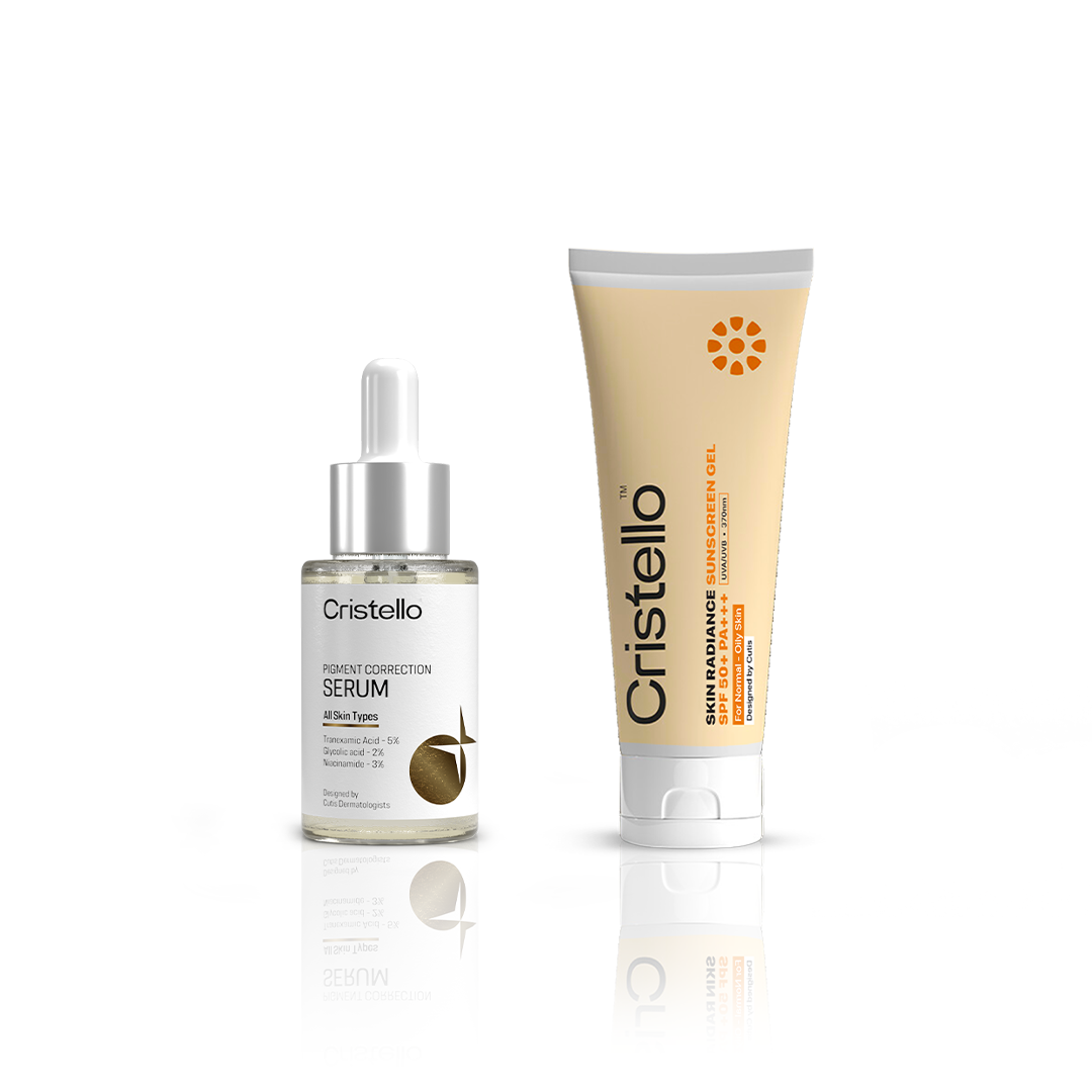 Cristello Sunscreen + Pigment Correction Serum Combo