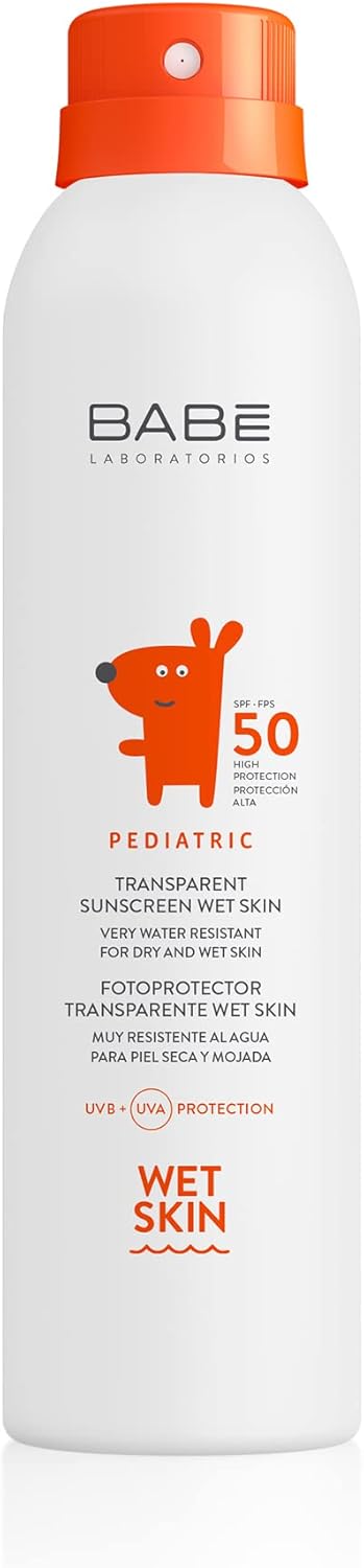 Babe Pediatric Transparent Sunscreen Wet Skin SPF 50