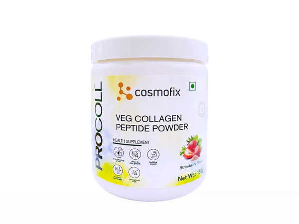 Cosmofix Procoll Veg Collagen Peptide Powder|Strawberry Flavour