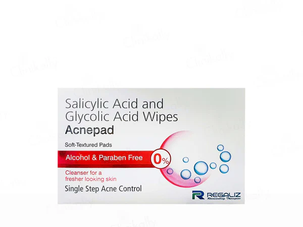 Acnepad Salicylic Acid & Glycolic Acid Wipes 