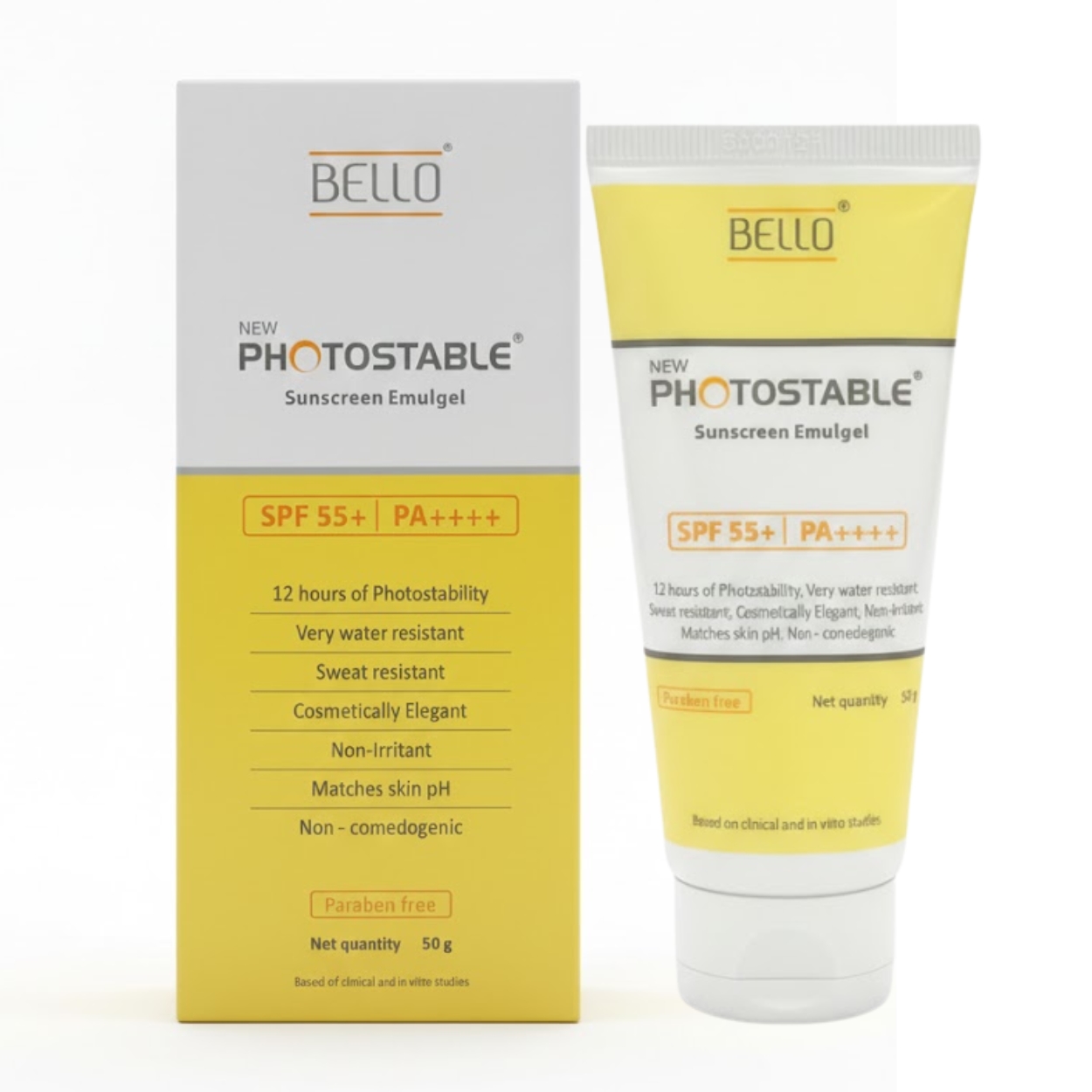 Photostable Sunscreen Emulgel SPF 55+