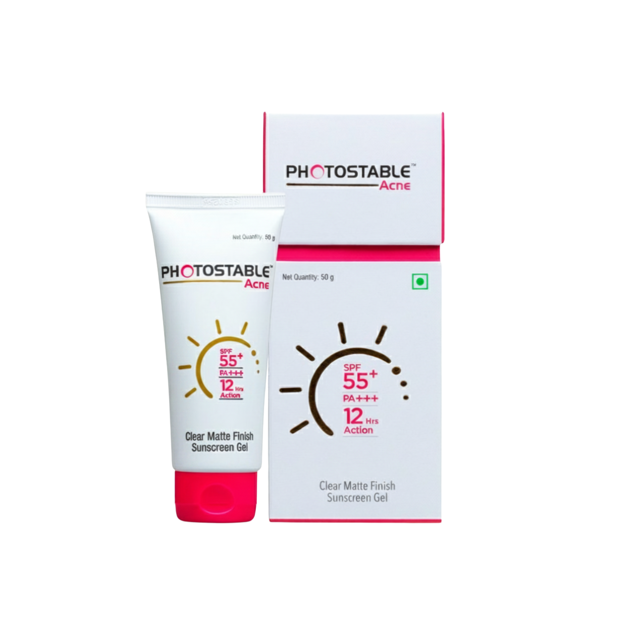 Photostable Acne Sunscreen Gel SPF 55+