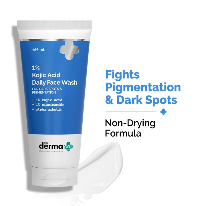 The Derma Co 1% Kojic Acid Face Wash with Niacinamide & Alpha Arbutin For Dark Spots & Pigmentation