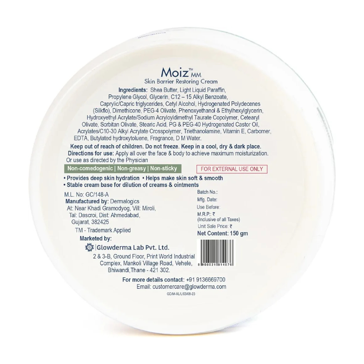 MÖDERE HARMONIZING CREAM 125g 2本セット Moiz XL Hydro Boost Face & Body Cream | For Dry to Very Dry Skin
