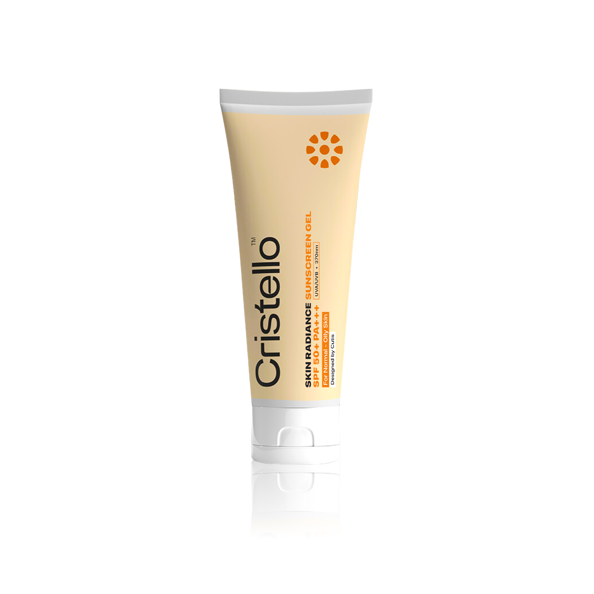 Cristello Skin Radiance Sunscreen Gel SPF 50+ Light Weight  No White Cast  Broad Spectrum PA +++ For Oily Skin