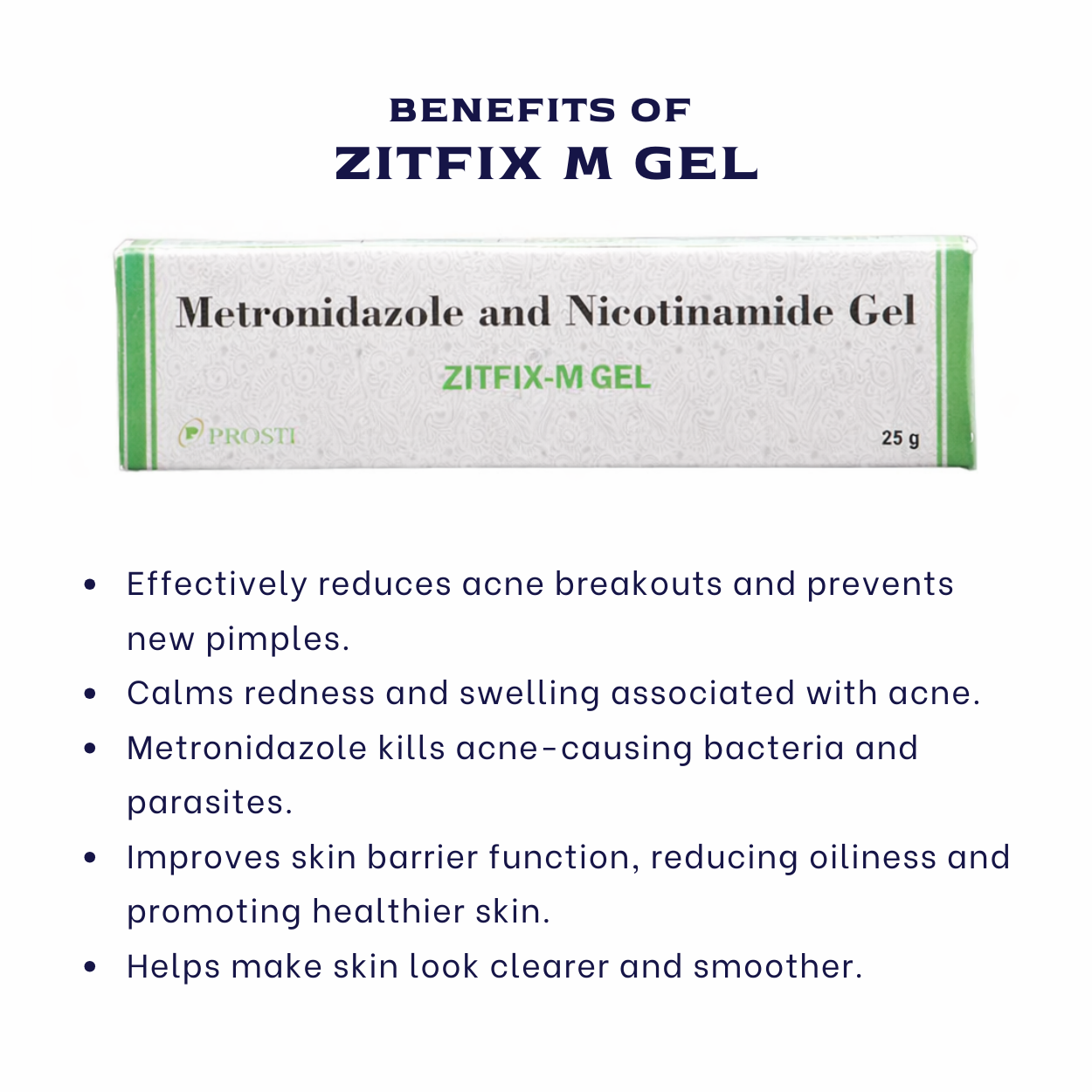 Zitfix-M Gel 25g - Acne & Pimple Treatment Gel | Cutiskart